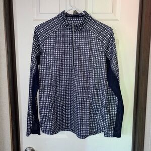 Pebble Beach Navy and White Checkered Shirt